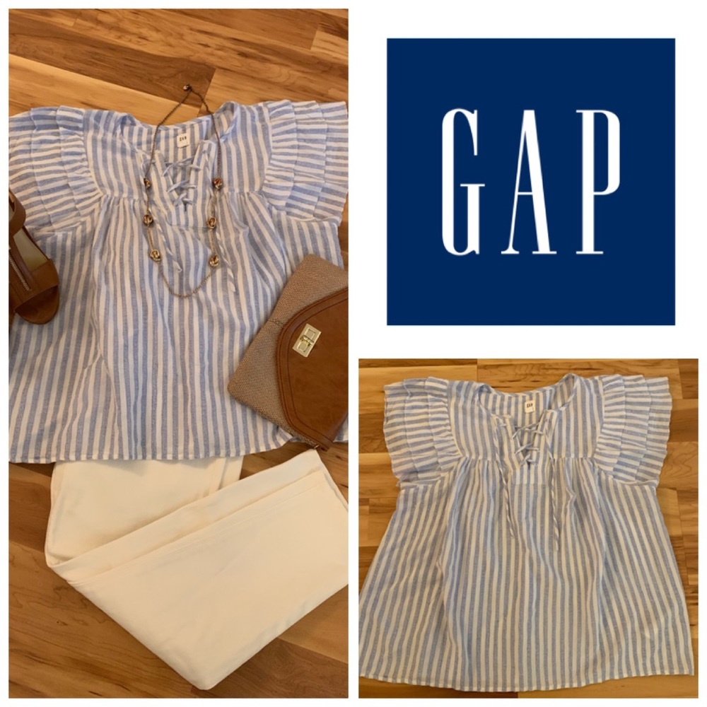 Gap Striped Gauze Top